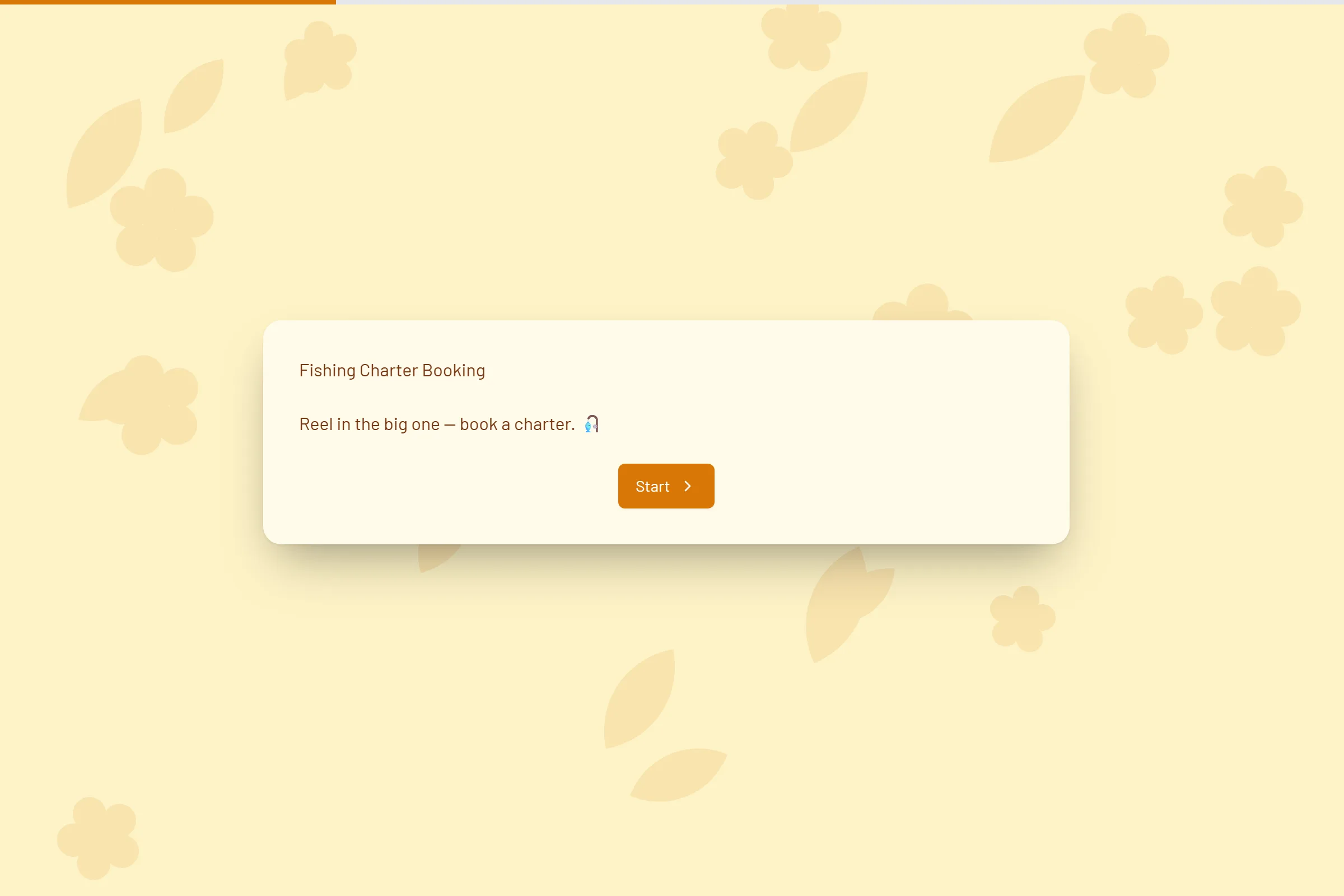 Fishing Charter Booking template preview