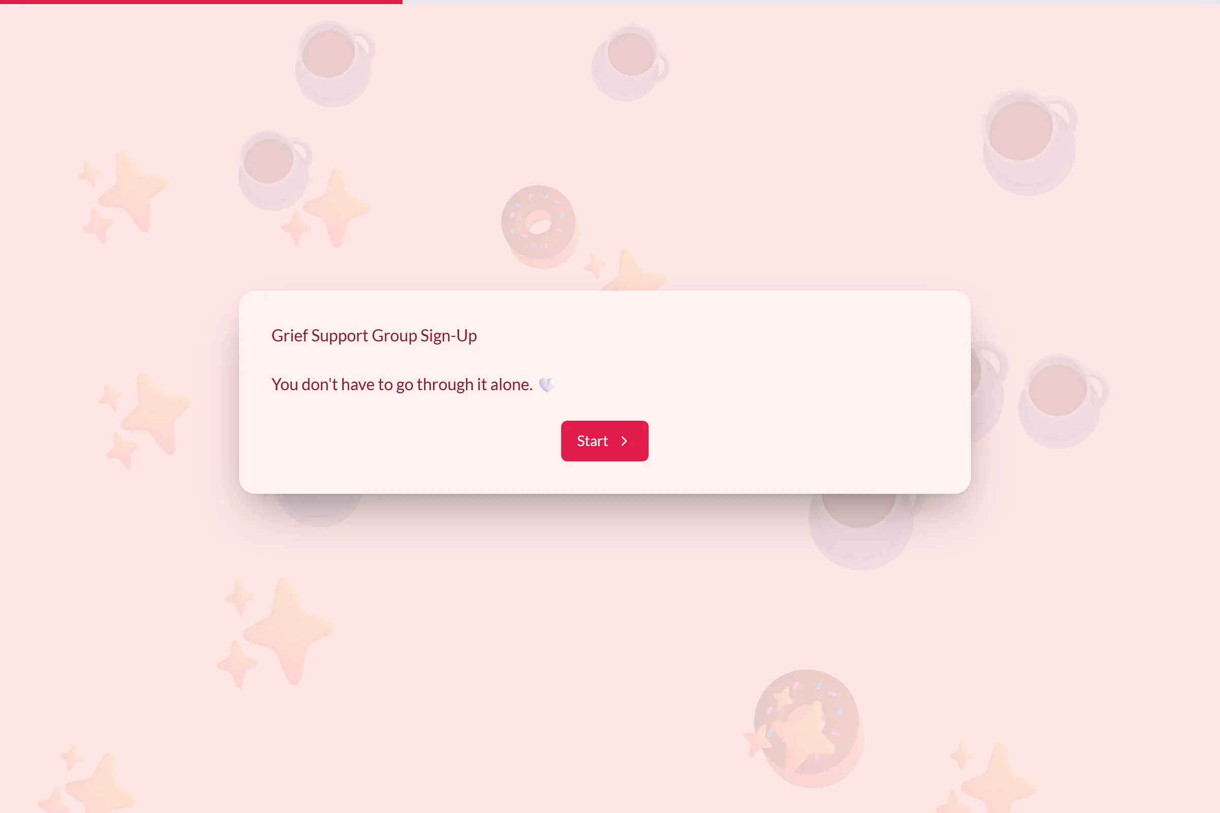 Grief Support Group Sign-Up template preview