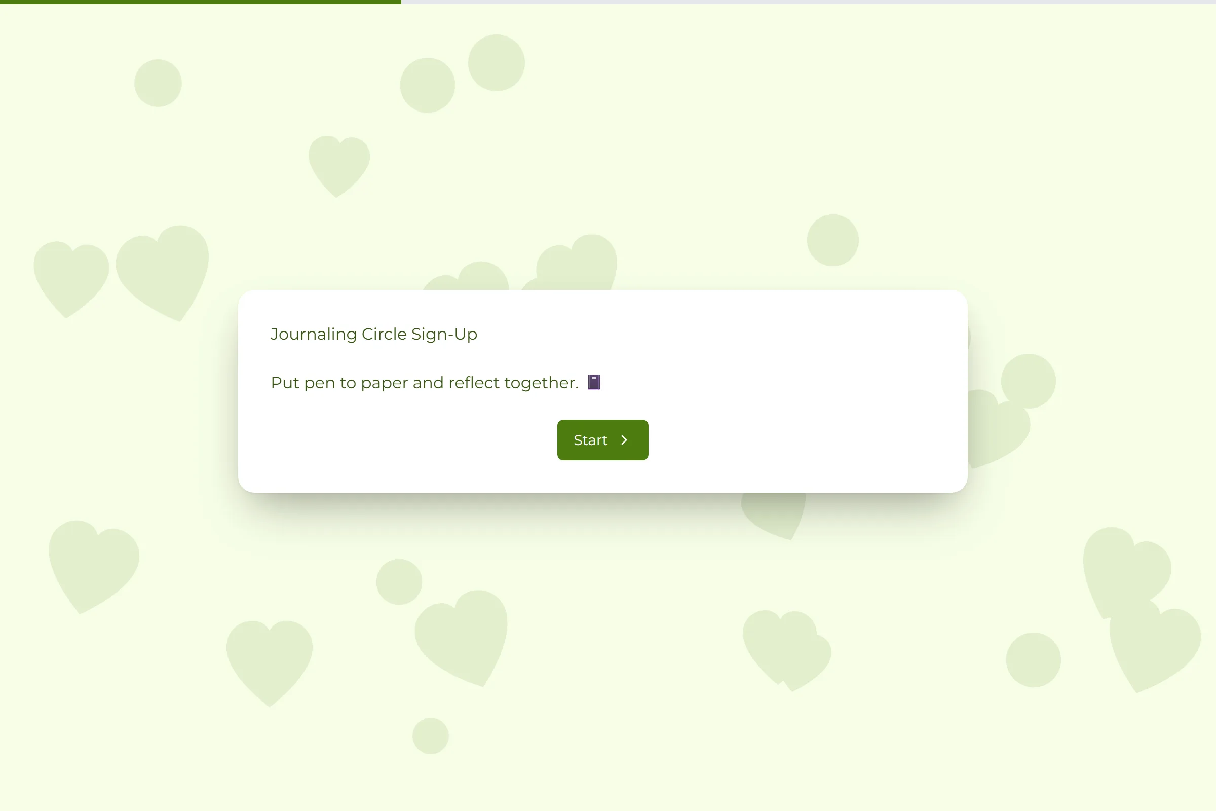 Journaling Circle Sign-Up template preview