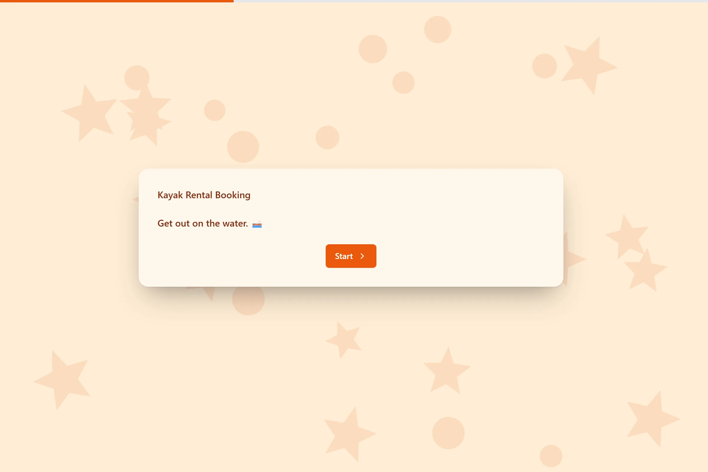 Kayak Rental Booking template preview