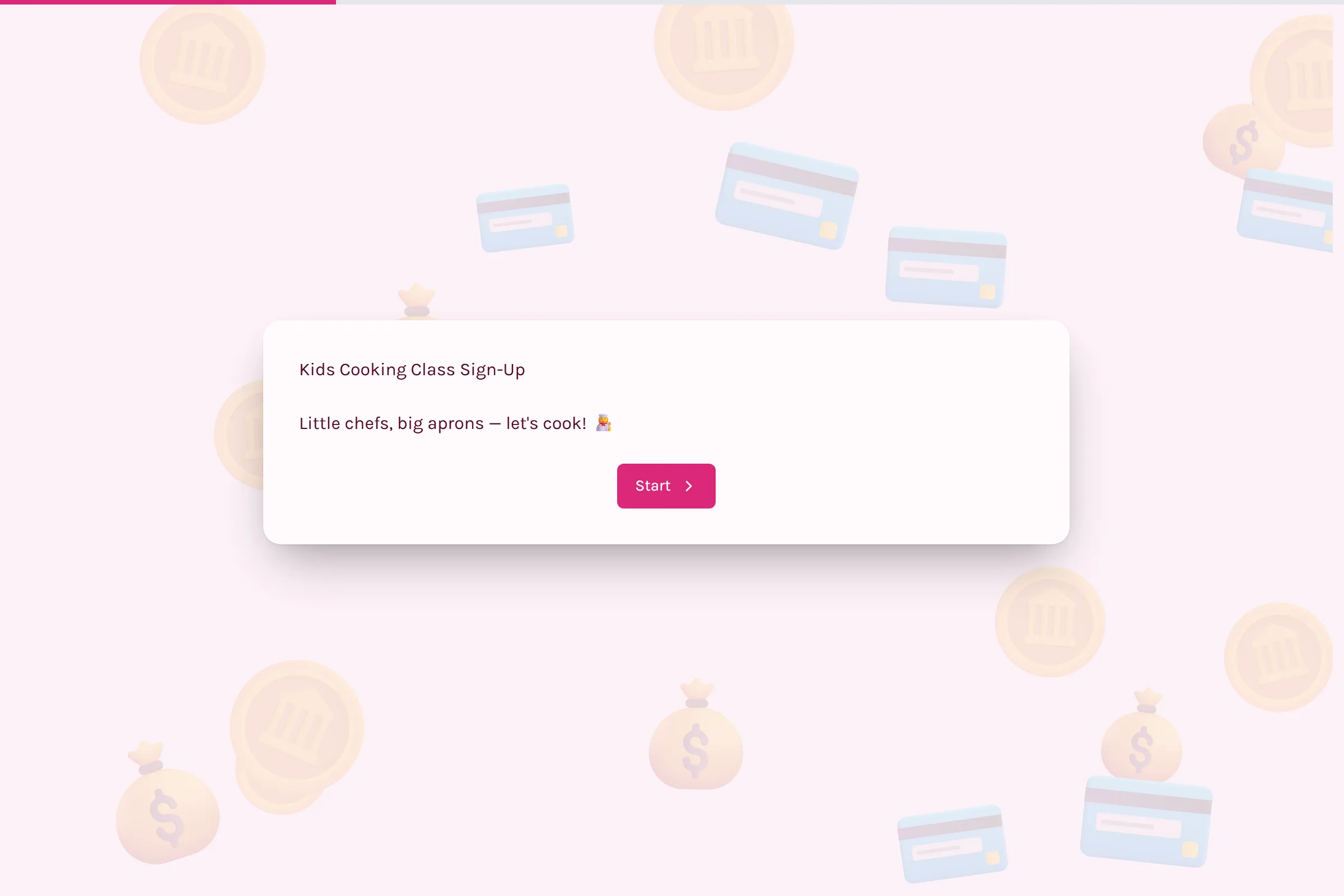 Kids Cooking Class Sign-Up template preview