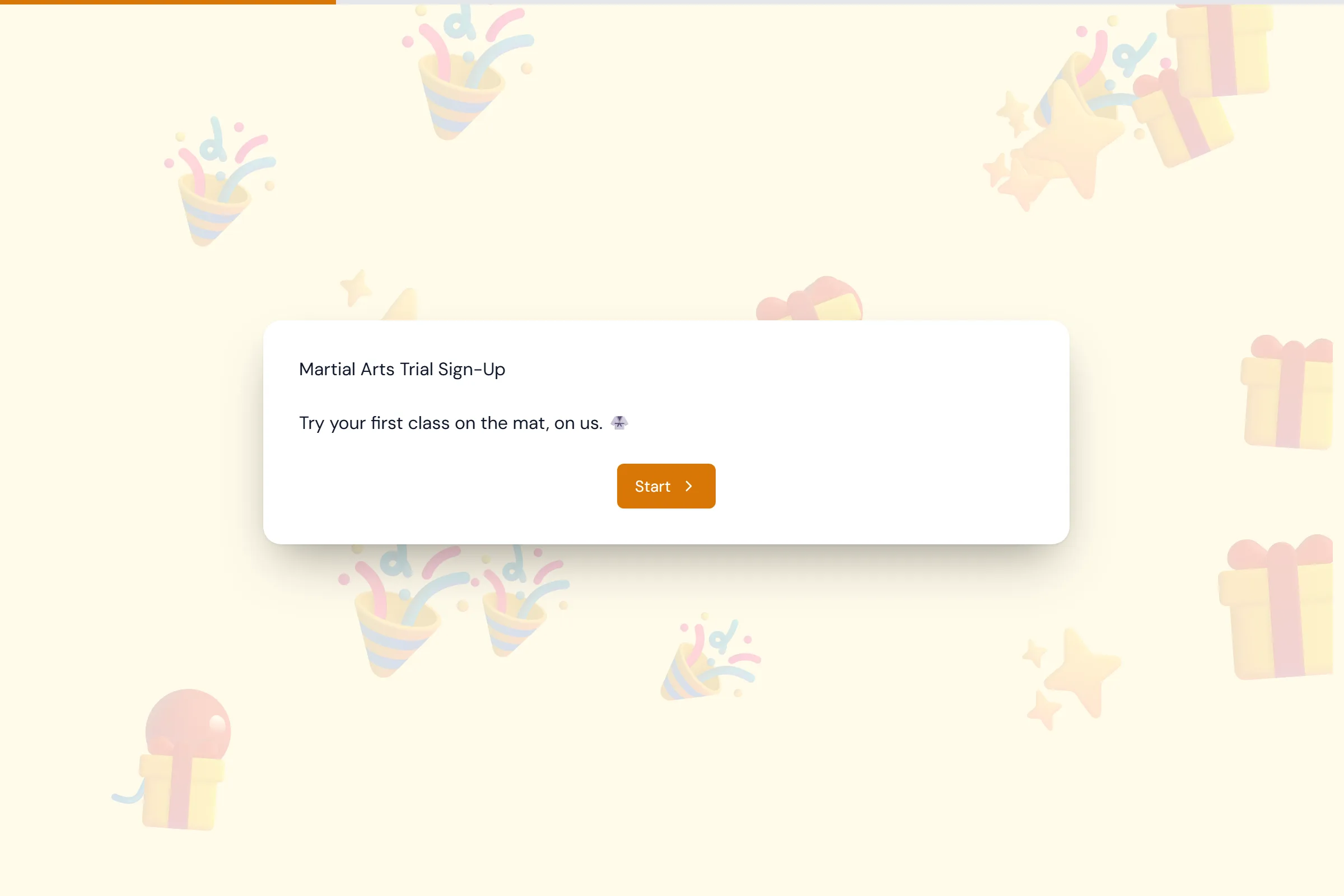 Martial Arts Trial Sign-Up template preview