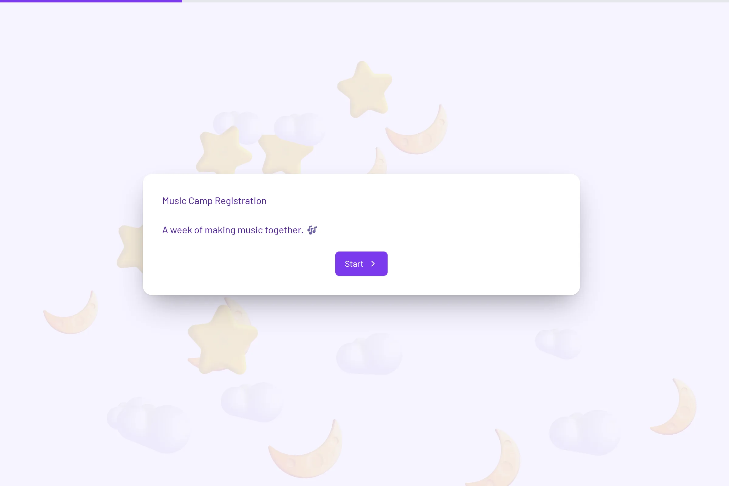 Music Camp Registration template preview