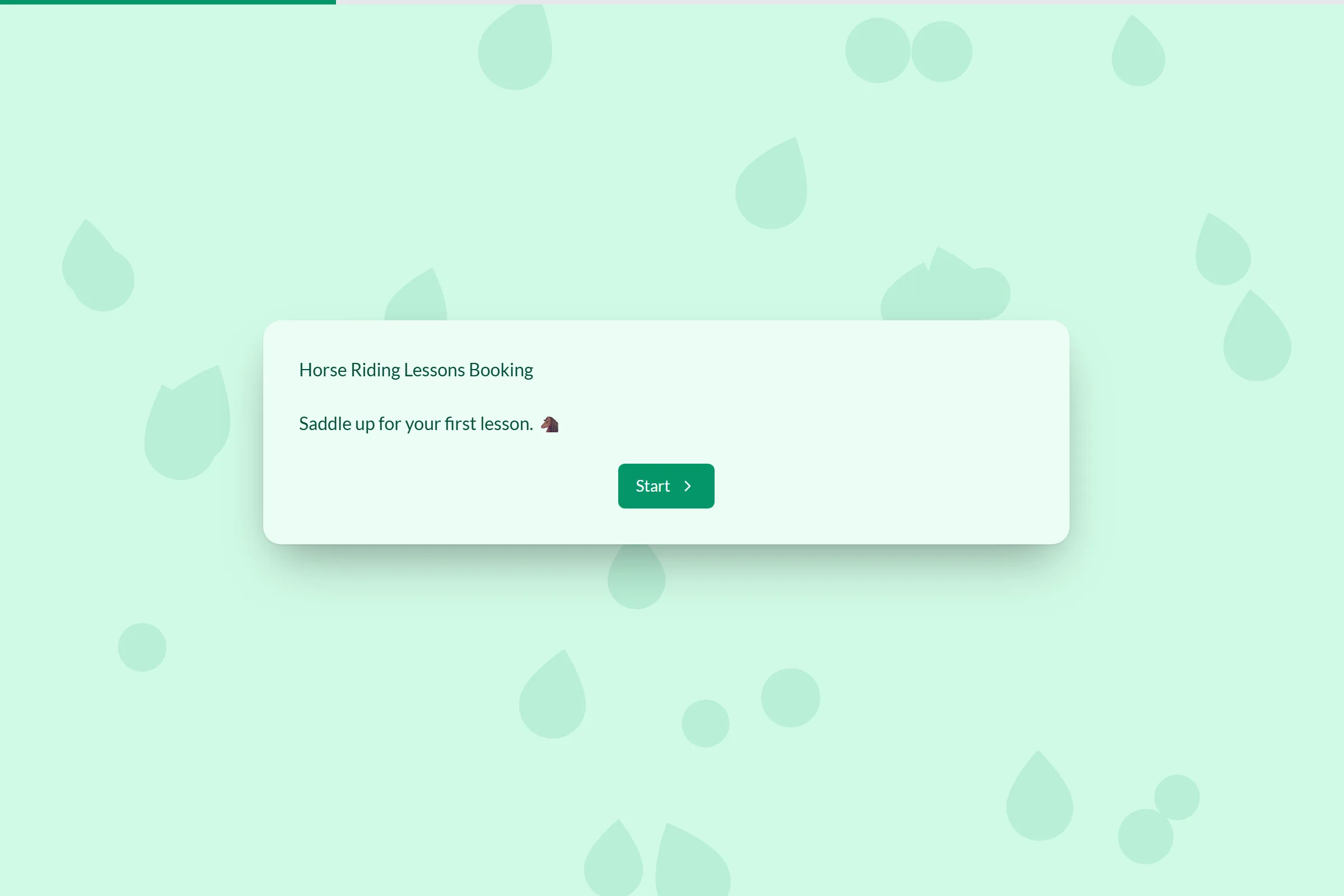 Horse Riding Lessons Booking template preview