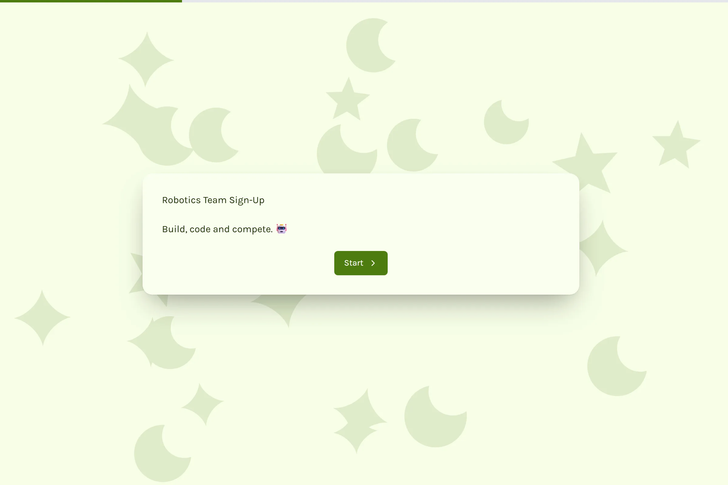 Robotics Team Sign-Up template preview