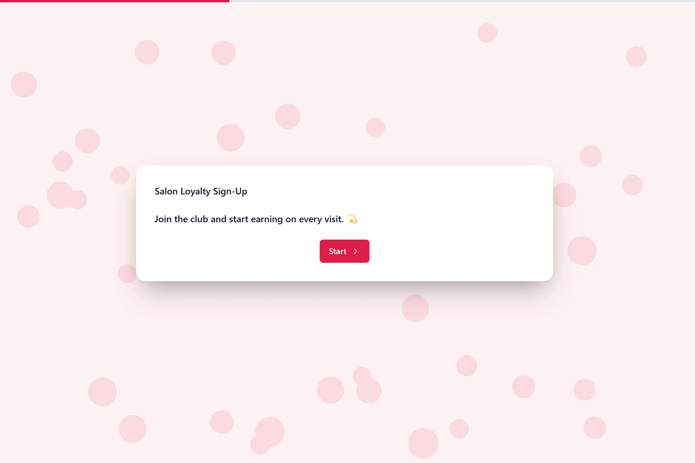 Salon Loyalty Sign-Up template preview