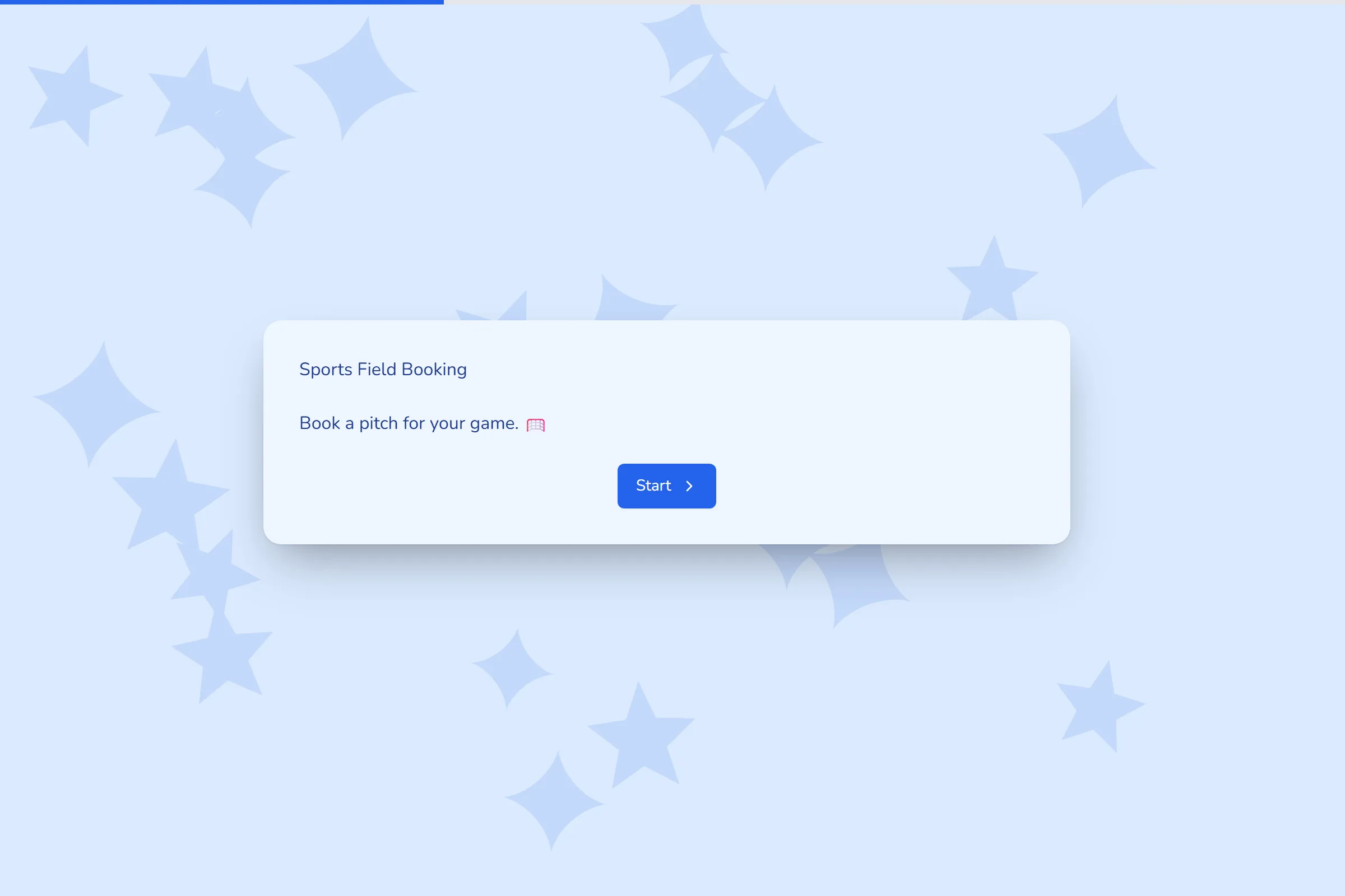 Sports Field Booking template preview