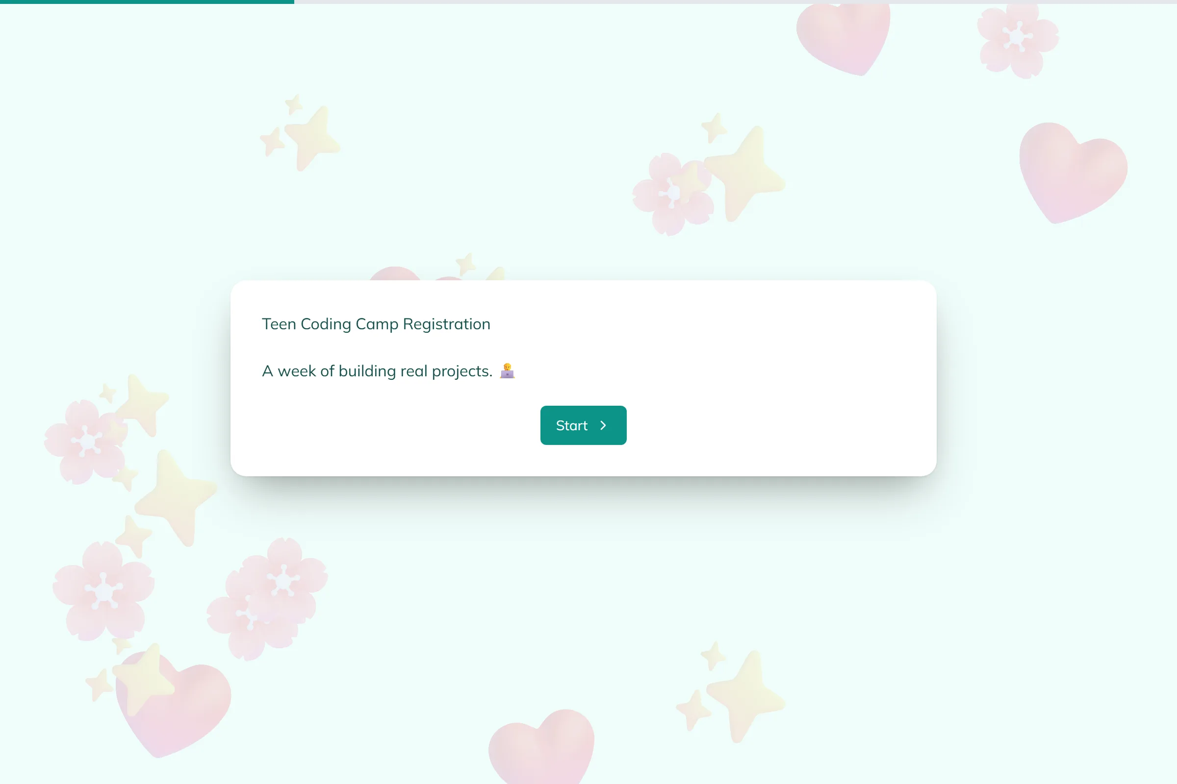 Teen Coding Camp Registration template preview
