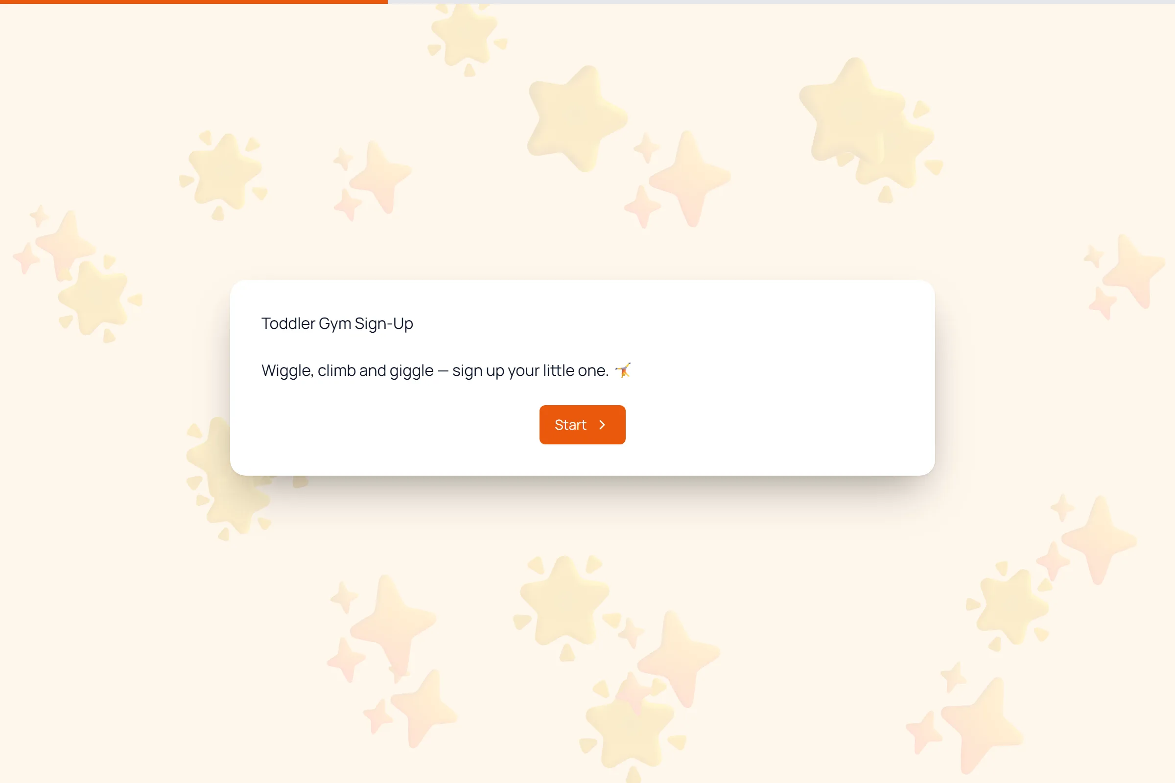 Toddler Gym Sign-Up template preview