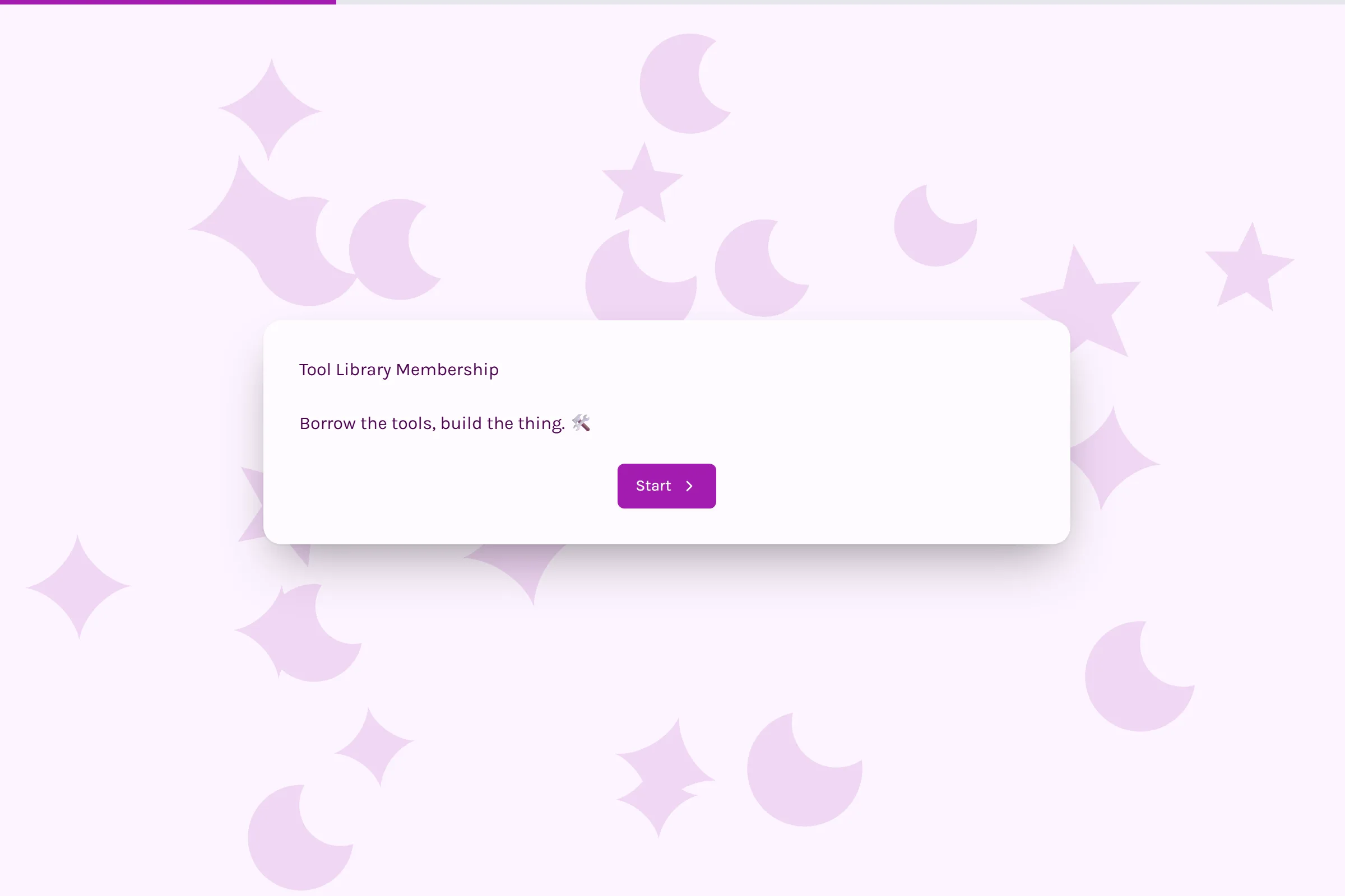 Tool Library Membership template preview