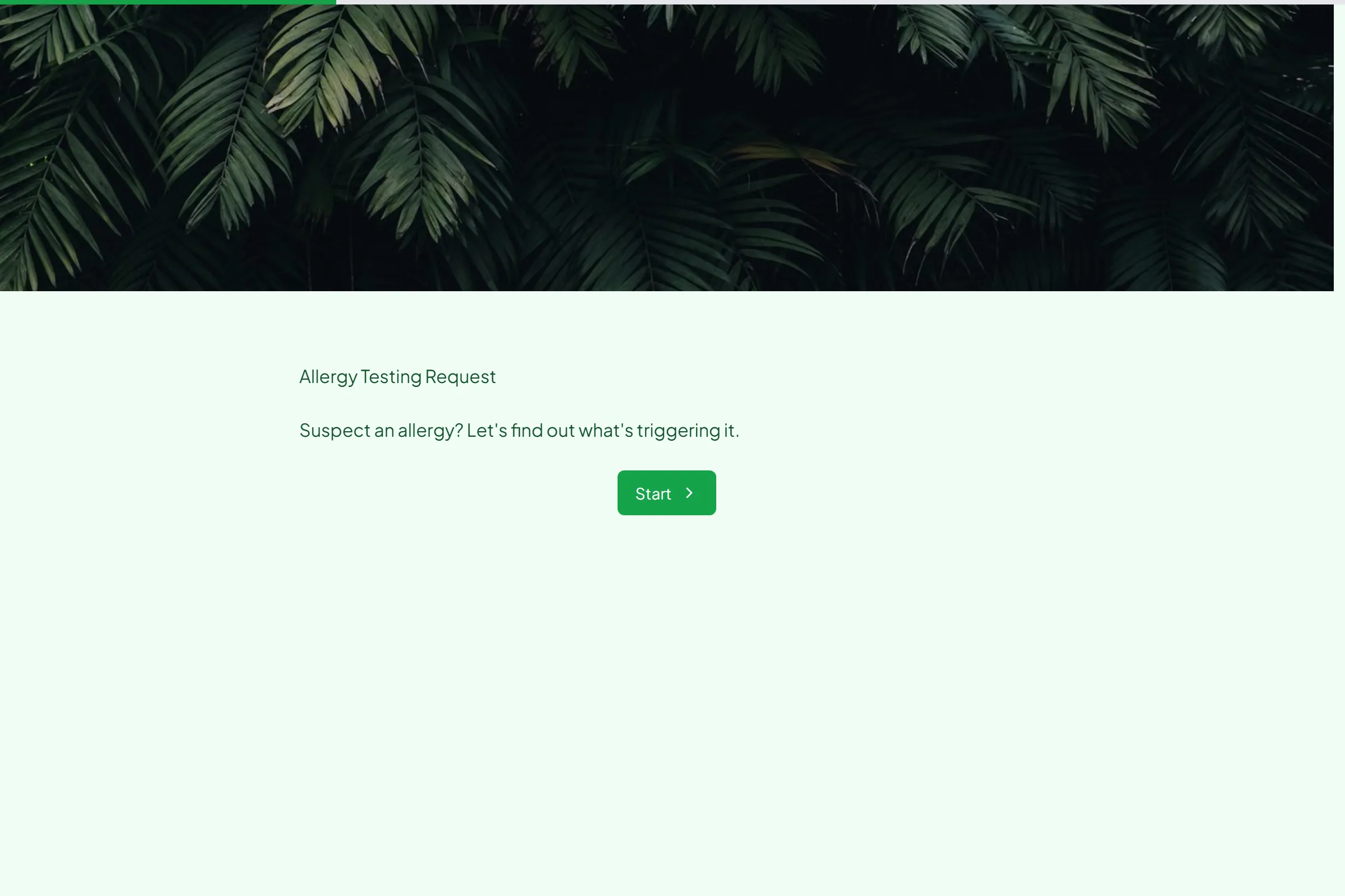 Allergy Testing Request template preview