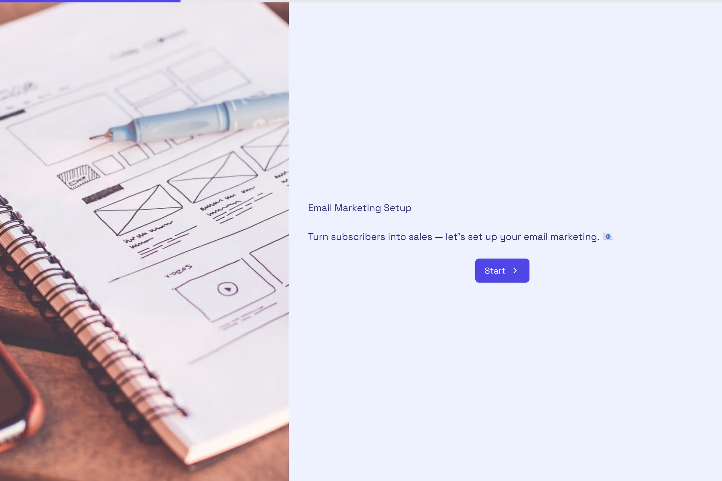 Email Marketing Setup template preview