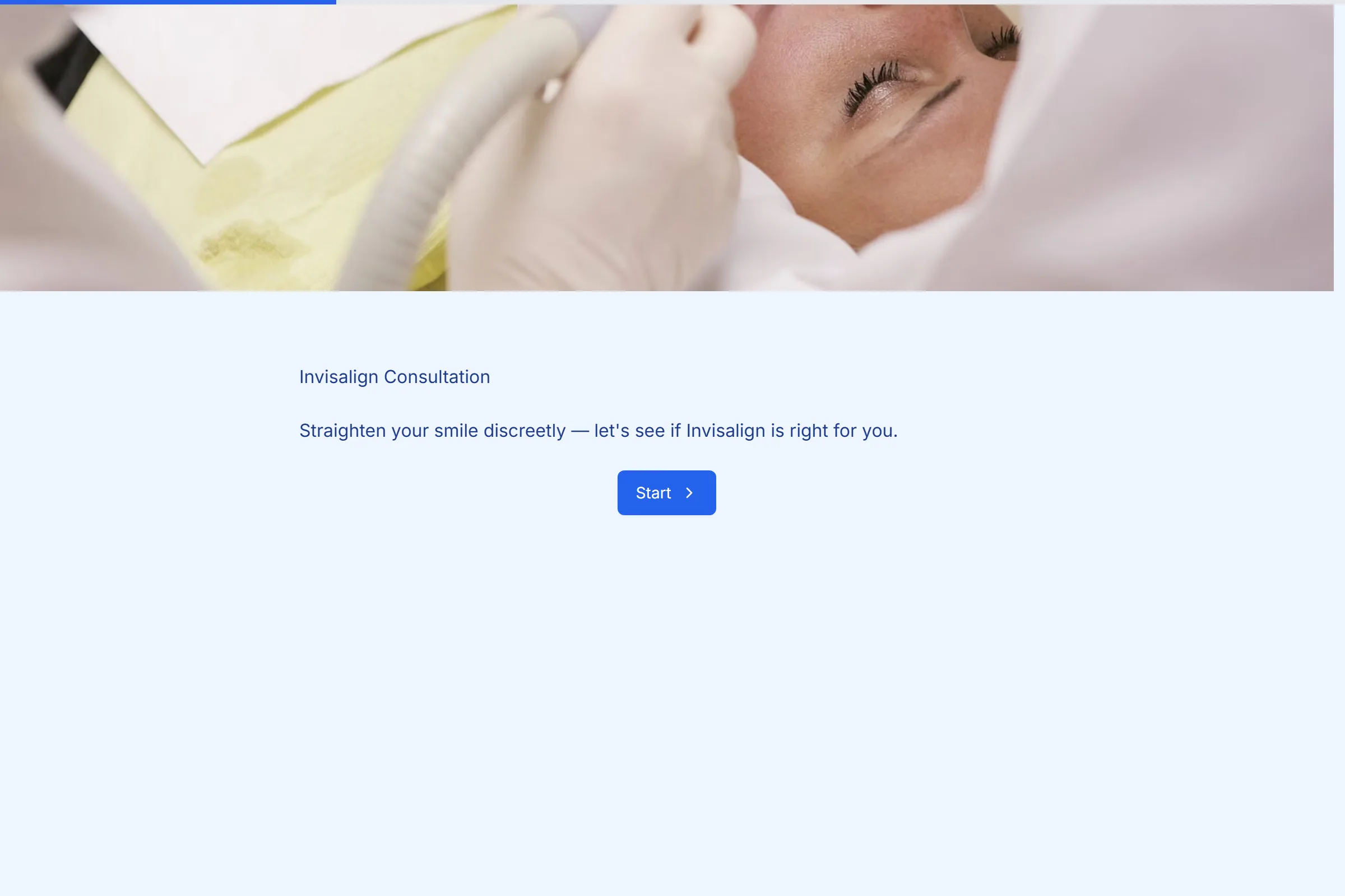Invisalign Consultation template preview