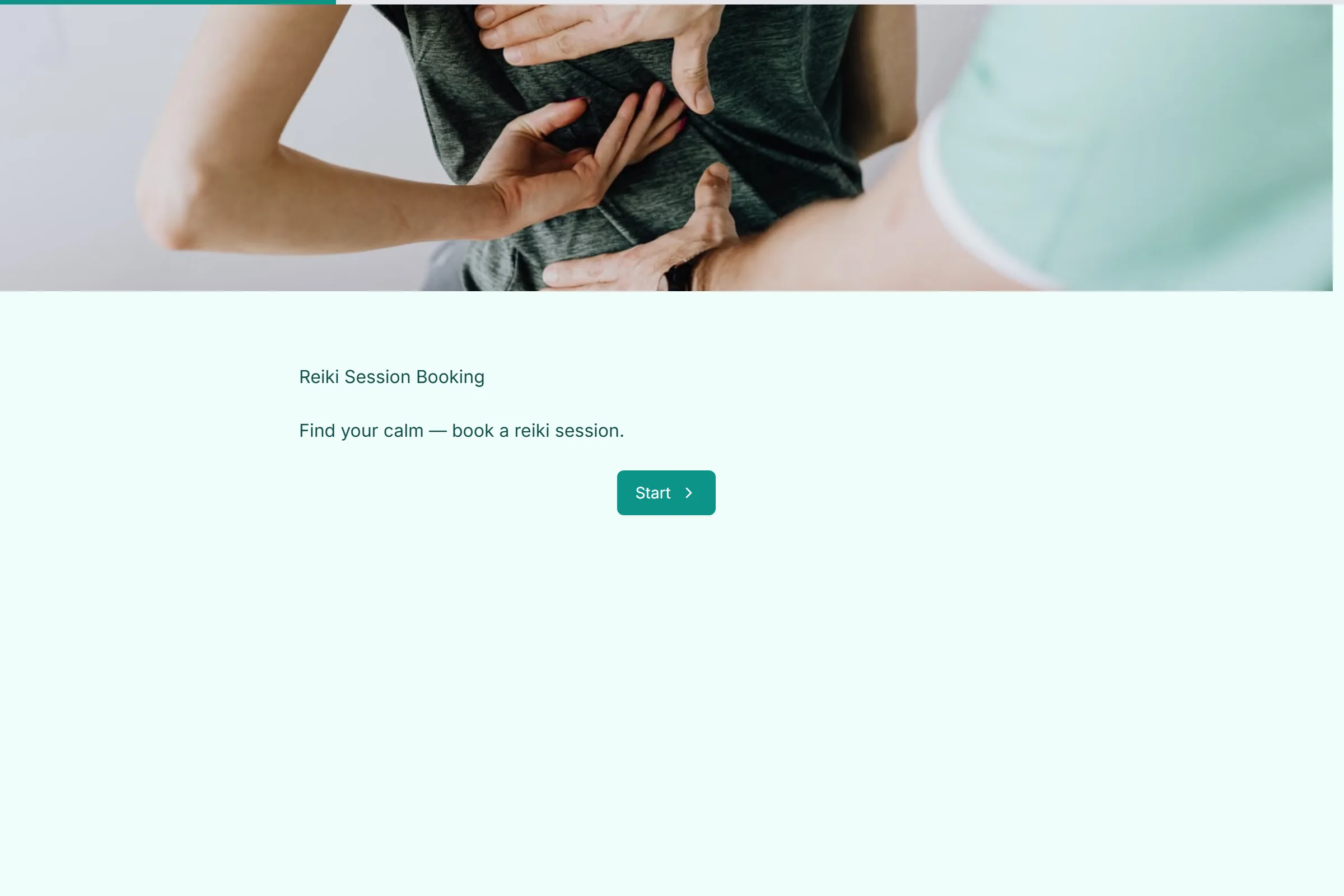Reiki Session Booking template preview